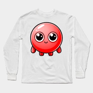 CUTE RED PEA (ERVILHA VERMELHA FOFA) Long Sleeve T-Shirt